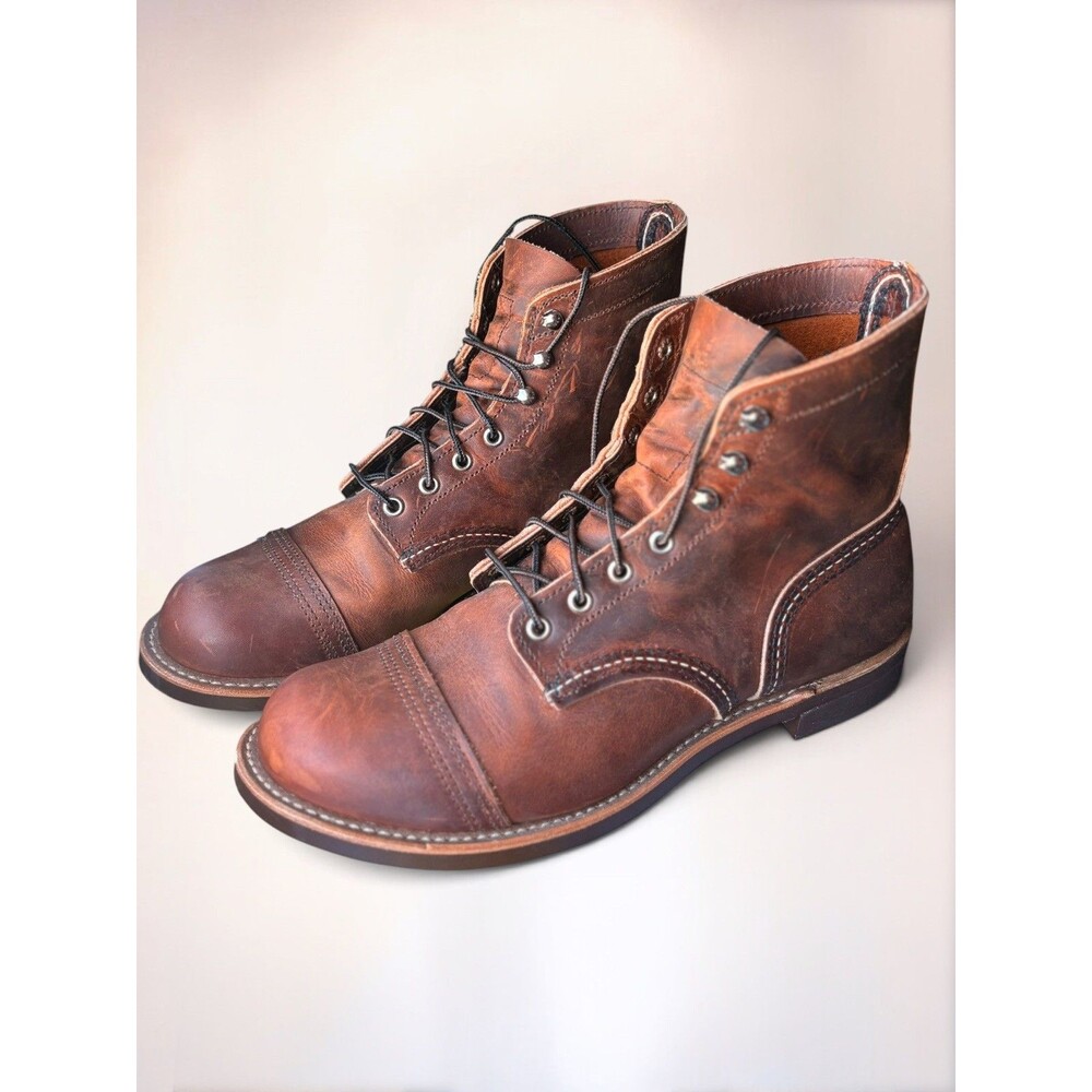 Red Wing Iron Ranger Heritage 8085 Copper Tough Leather Boots - 9D